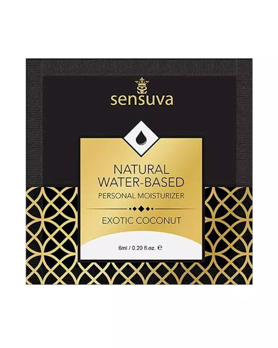 NaturalWater-BasedPersonalMoisturizer-ExoticCoconut6mlSingle-UsePacket