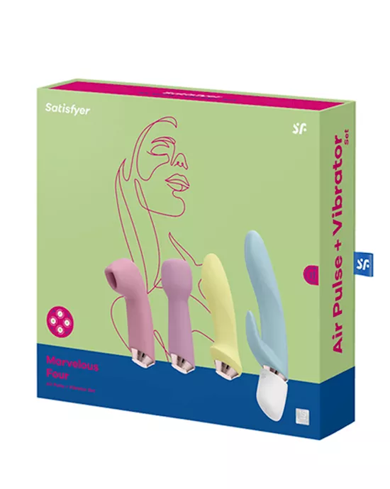 Satisfyer Marvelous Four - Interchangeable Head Vibrator