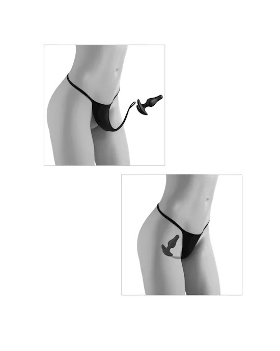 Vibrating Butt Plug Panties - O/s