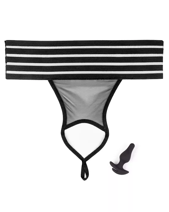 Butt Plug Crotchless Panties - Os/xl