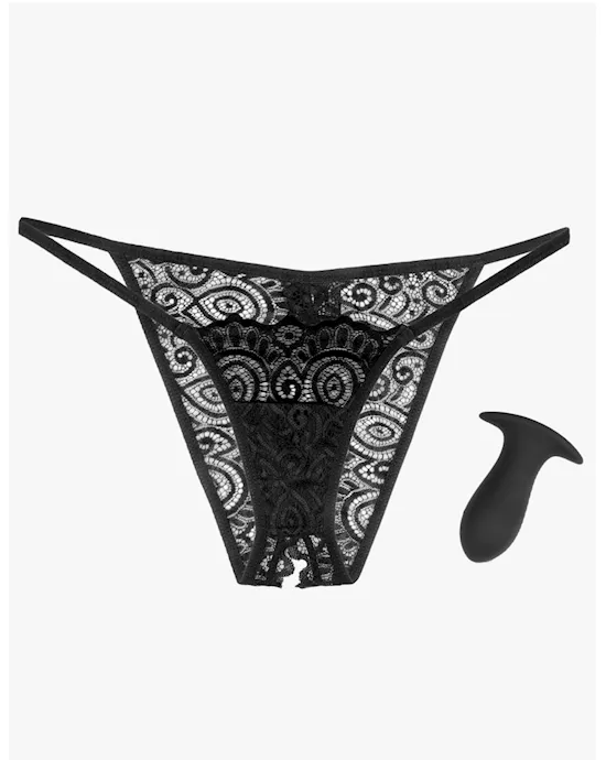 Hookup Panties Remote Lace Peek A Boo - O/s