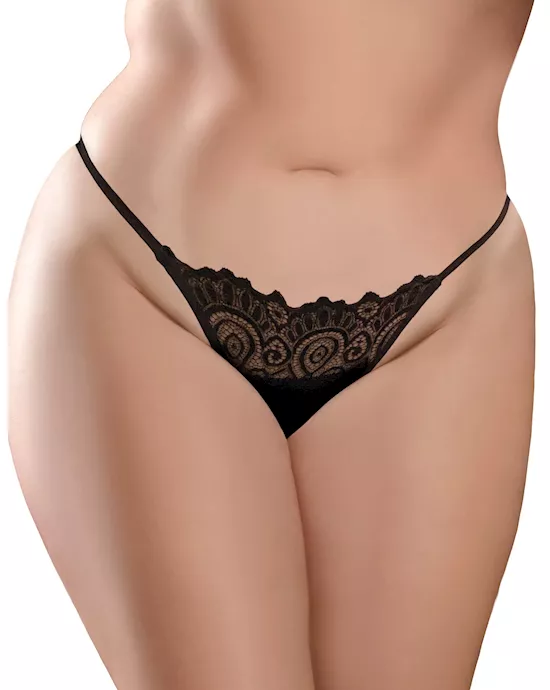 Hookup Panties Remote Lace Peek A Boo - Os/xl