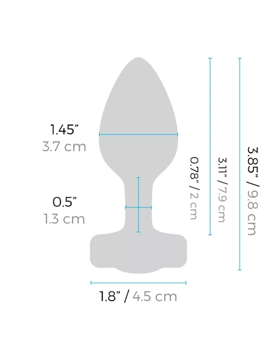 B-vibe Vibrating Jewel Plug - 3.8 Inch