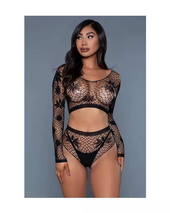 Floral Delight Bodystocking