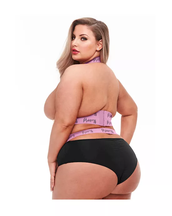 Princess Logo Strap Bra And Panty Set