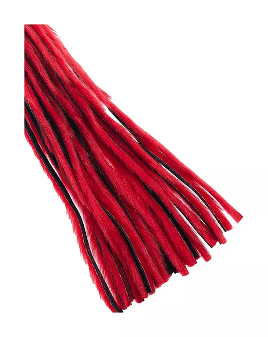 Bound X Faux Fur Flogger With Lambskin Handle