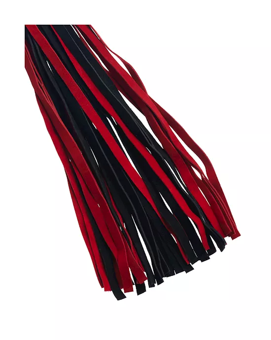 Bound X Suede Flogger With Tapered Handle