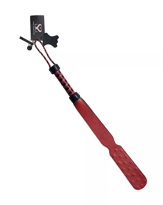 BoundXLeatherSlapperwithSpikes