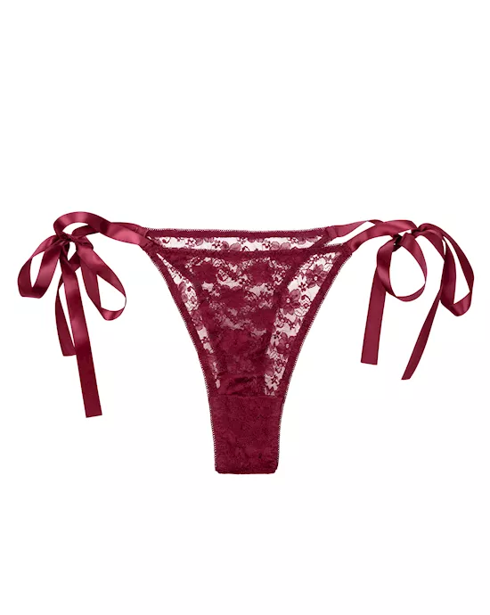 Remote Control Lace Thong Set - One Size