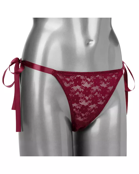 Remote Control Lace Thong Set - One Size