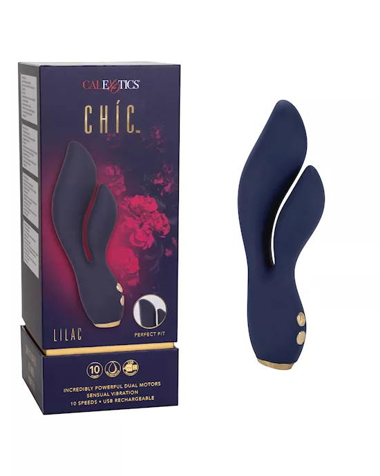Chic Lilac Rabbit Vibrator - 7 Inch