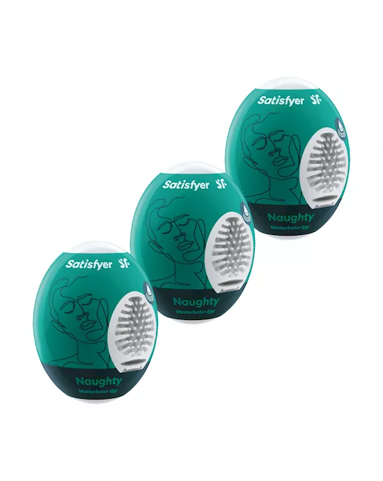 Satisfyer Masturbator Eggs - Set Of 3 - Naughty