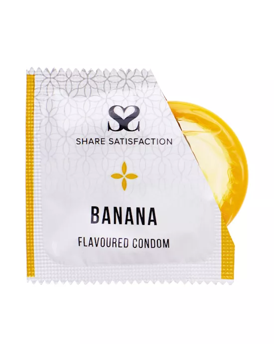 Share Satisfaction Banana Flavoured Condom - Single