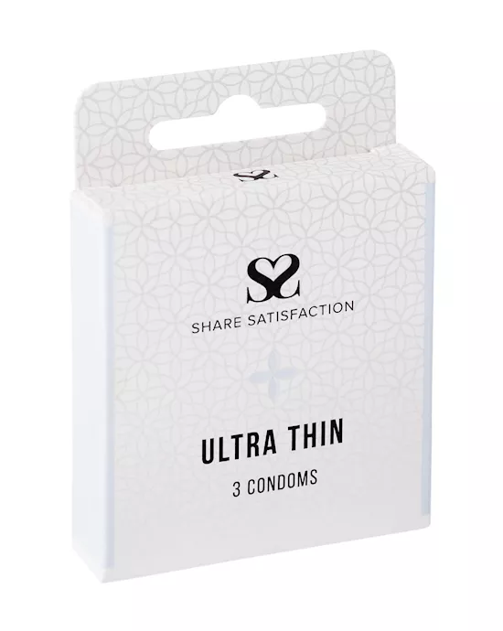 Share Satisfaction Ultra Thin Condom - 3 Pack