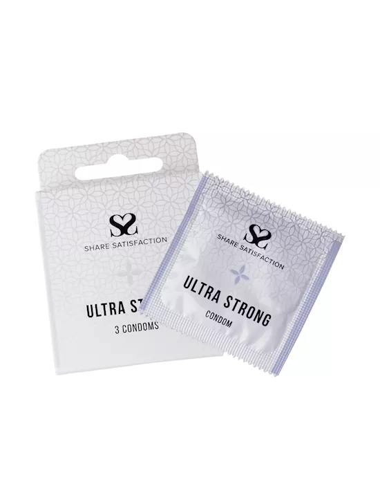Share Satisfaction Ultra Strong Condom - 3 Pack