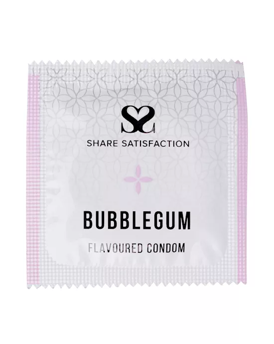 Share Satisfaction Bubblegum Flavoured Condom - 3 Pack