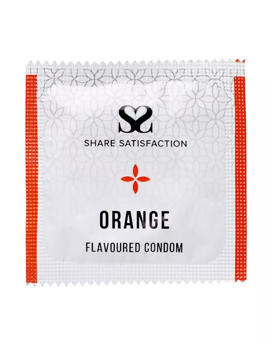 Share Satisfaction Orange Flavoured Condom - 3 Pack