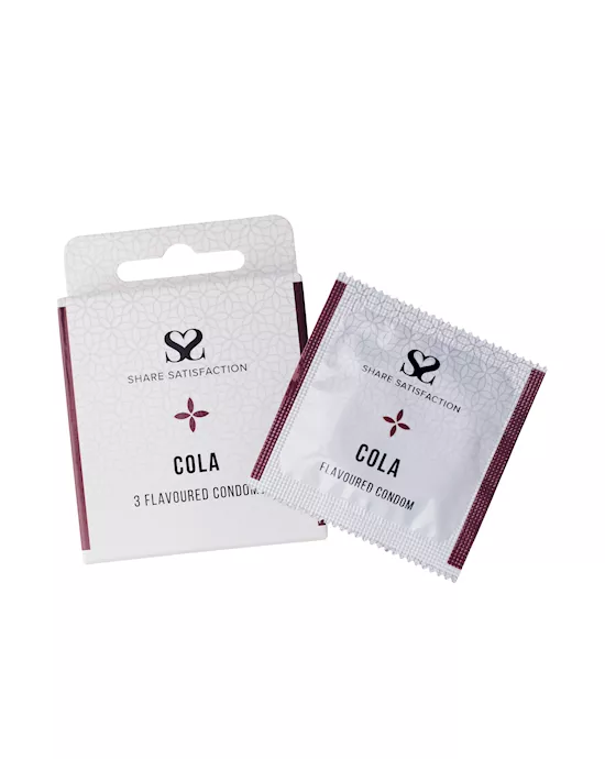 Share Satisfaction Cola Flavoured Condoms - 3 Pack
