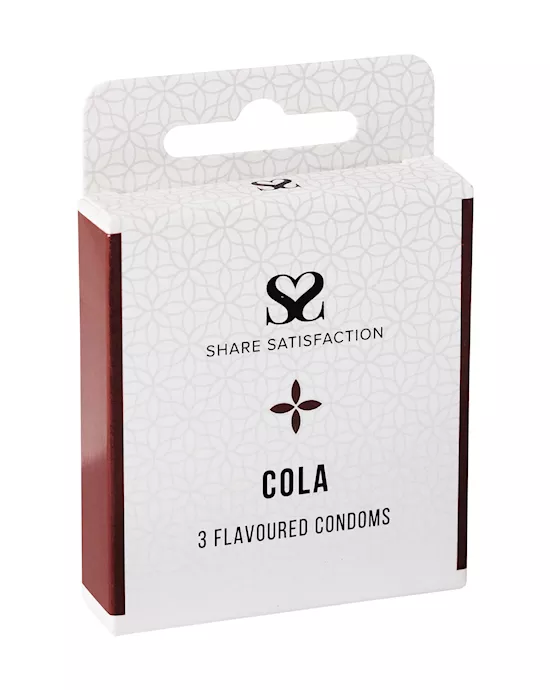 Share Satisfaction Cola Flavoured Condoms - 3 Pack