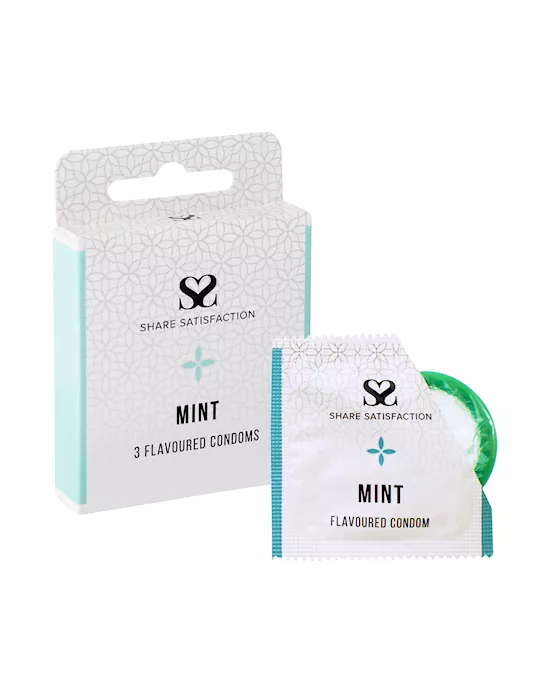 ShareSatisfactionMintFlavouredCondoms-3pack