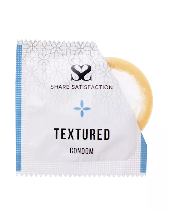 Share Satisfaction Textured Condoms - 3 Pack