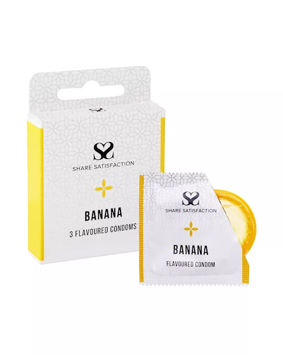 ShareSatisfactionBananaFlavouredCondoms-3pack