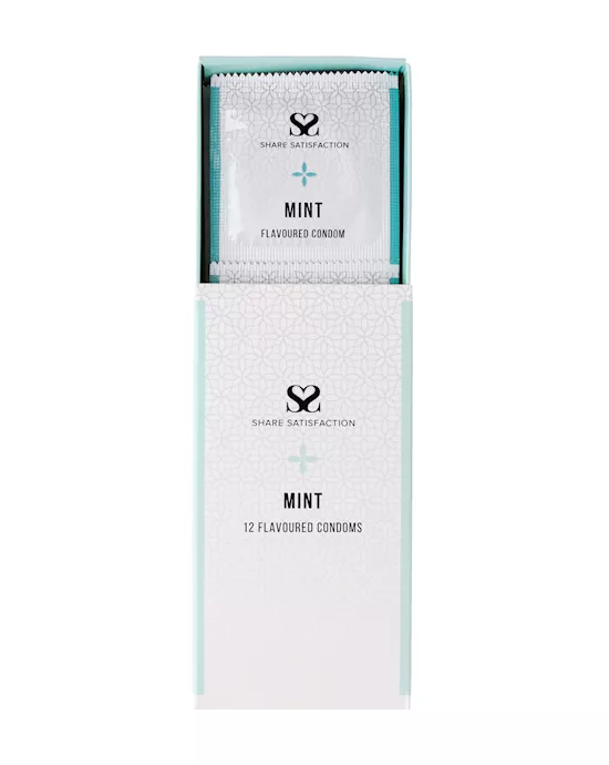 Share Satisfaction Mint Flavoured Condoms - 12 Pack