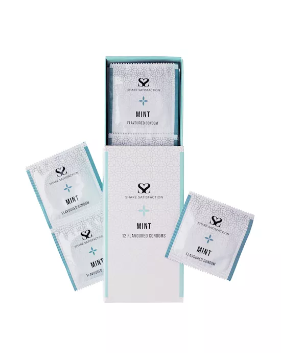 Share Satisfaction Mint Flavoured Condoms - 12 Pack