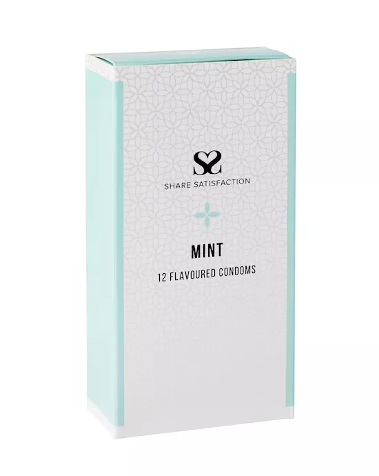 Share Satisfaction Mint Flavoured Condoms - 12 Pack