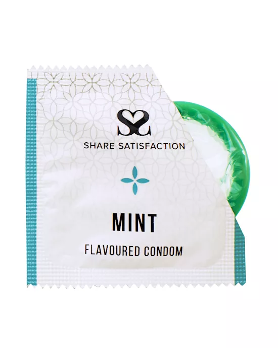 Share Satisfaction Mint Flavoured Condoms - 12 Pack