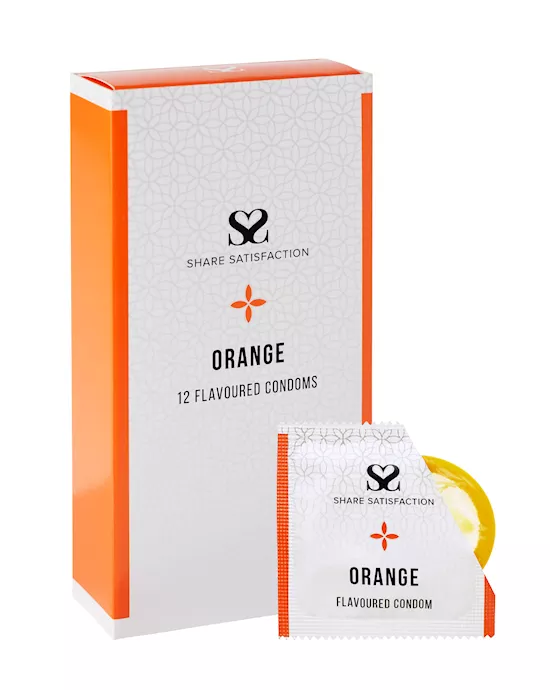 ShareSatisfactionOrangeFlavouredCondom-12pack