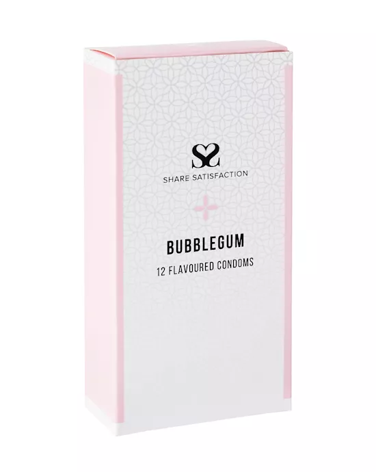 Share Satisfaction Bubblegum Flavoured Condom - 12 Pack