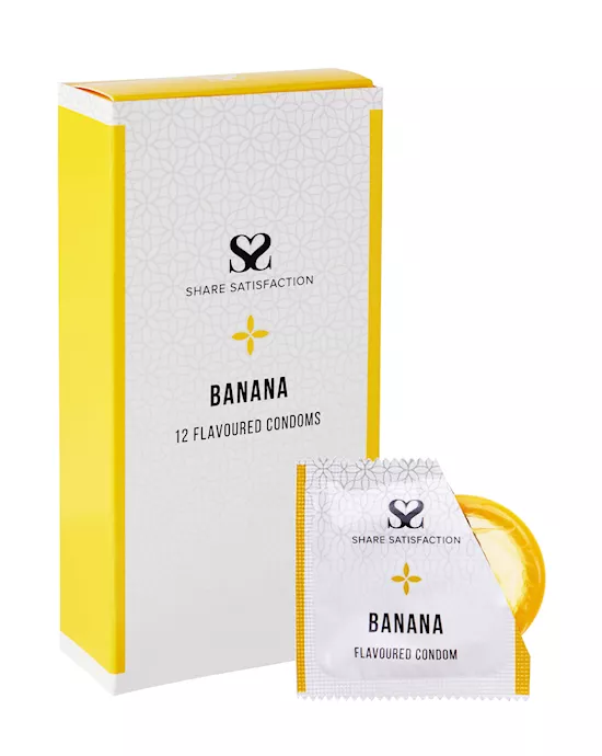 ShareSatisfactionBananaFlavouredCondoms-12pack