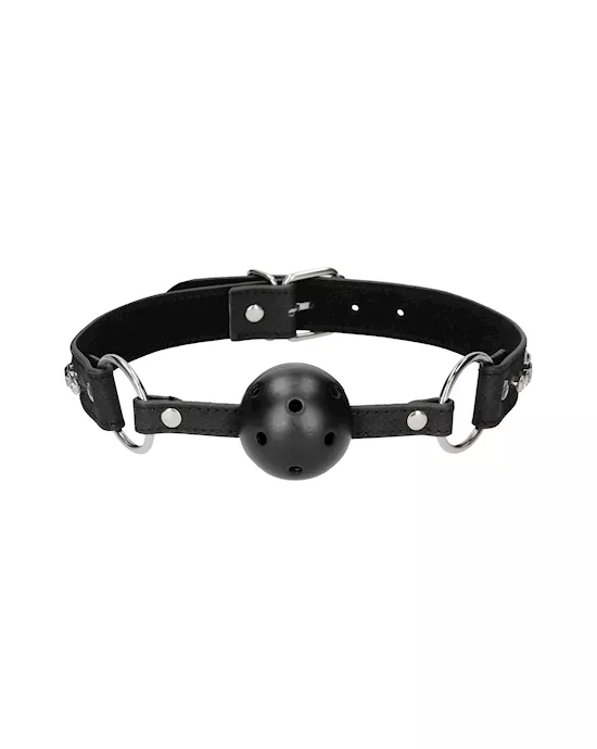 BreathableBallGag-withDiamondStuddedStraps-Black