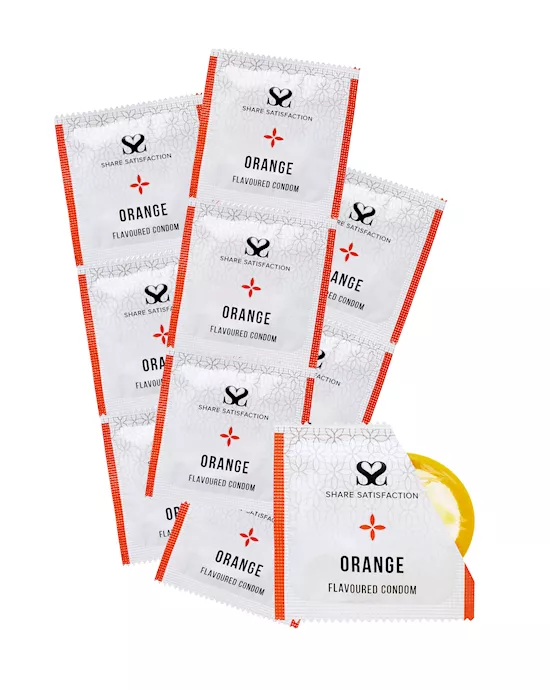 ShareSatisfactionOrangeFlavouredCondoms-bulkpack50100500