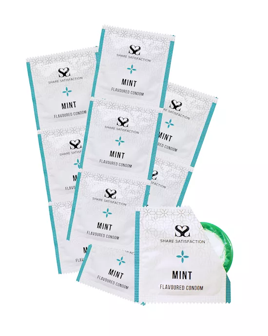 ShareSatisfactionMintFlavouredCondoms-bulkpack50100500