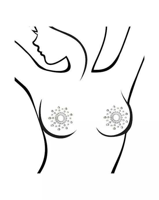 Sexy Af Nipple Pasties Iridescent Crystals