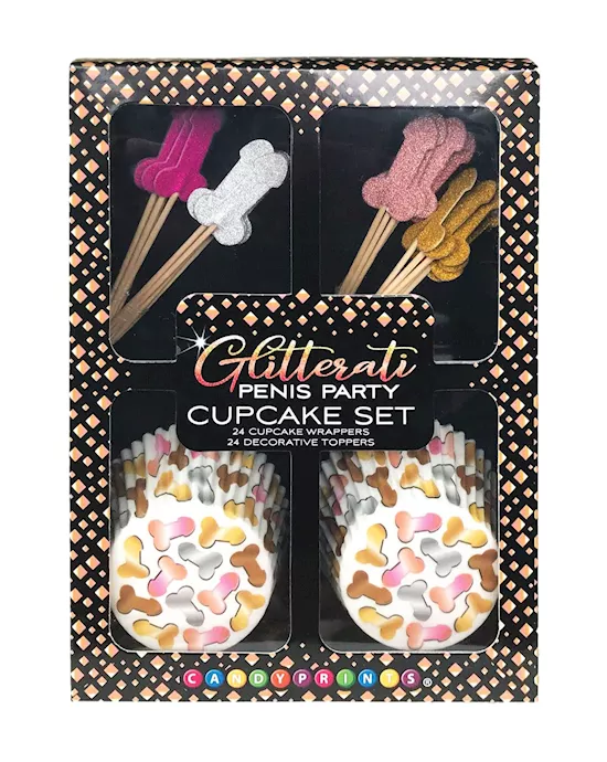 GlitteratiPenisCupcakeSet