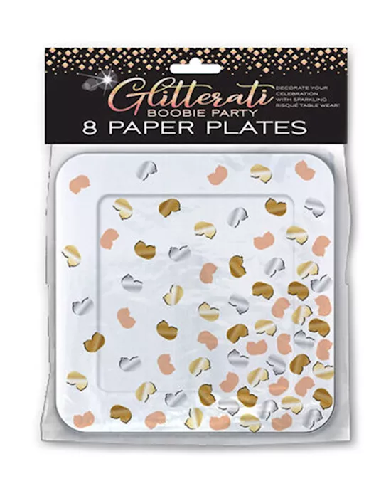 GlitteratiBoobiePartyPlates