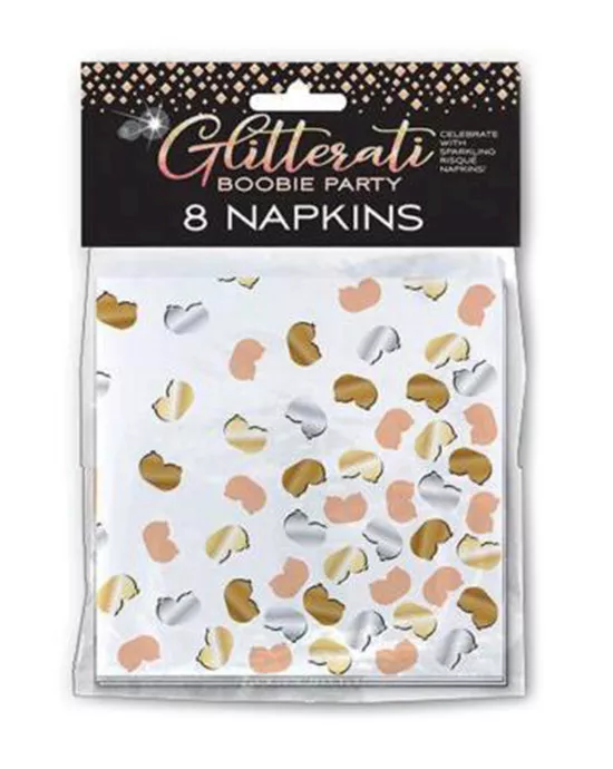 GlitteratiBoobiePartyNapkins