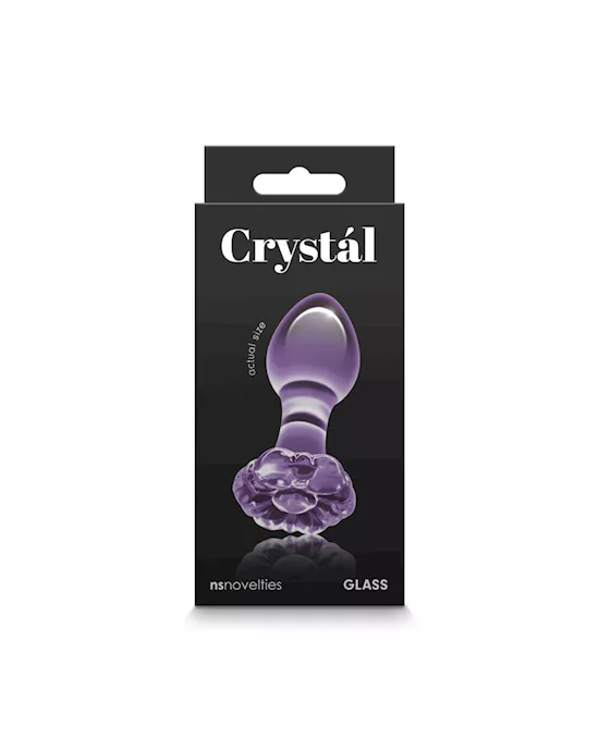 Crystal Flower Butt Plug