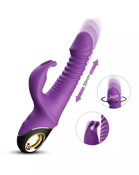 Brave Thrusting Rabbit Vibrator