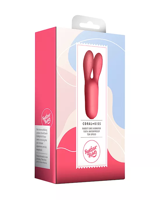Rocks Off Sugarboo Coral Kiss Twin Clitoral Vibrator