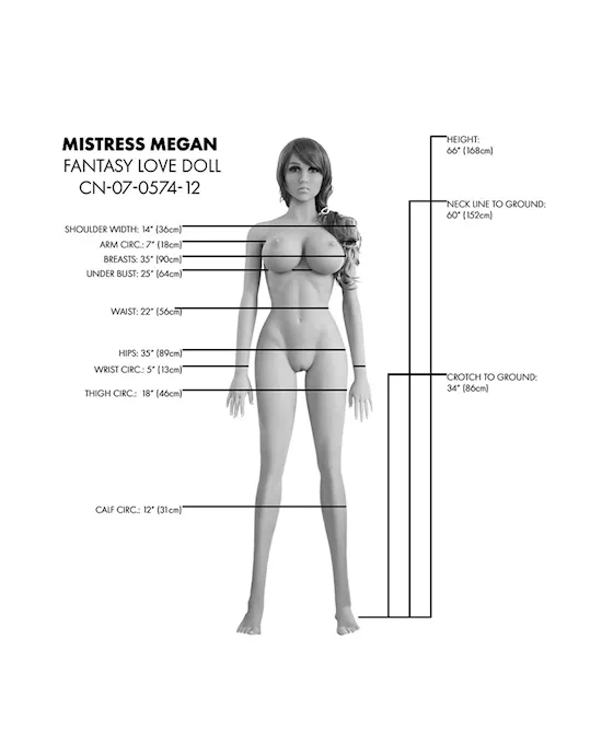 Mistress Megan Life Size Realistic Doll