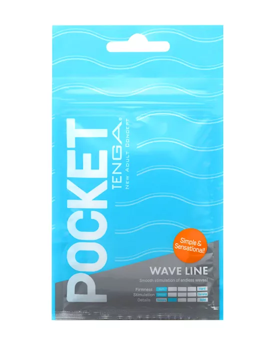 Pocket Tenga Wave Line Stroker