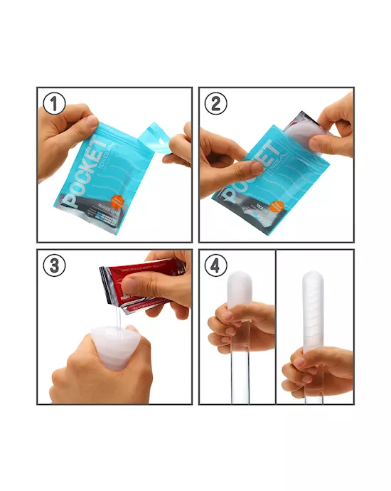Pocket Tenga Wave Line Stroker
