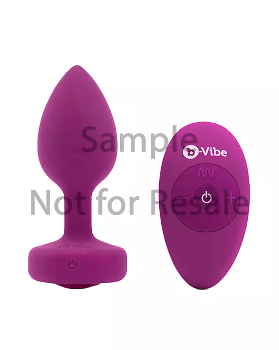 B-vibe Vibrating Jewel Plug S/m - Sample