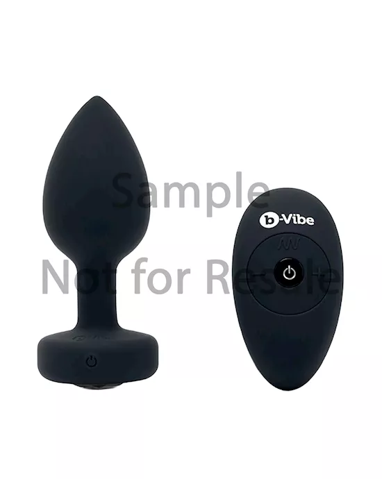 B-vibe Vibrating Jewel Plug M/l - Sample