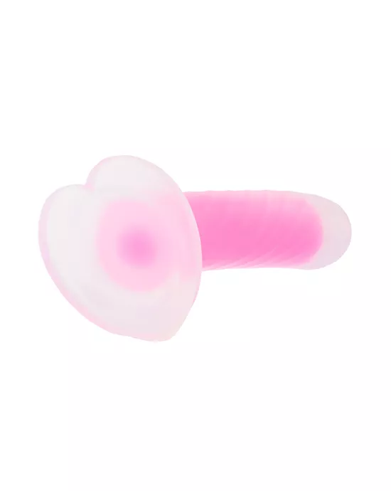 Nood Colours Glow In The Dark Dildo With Heart Shaped Base