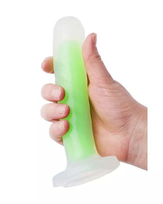Nood Colours Glow In The Dark Dildo With Heart Shaped Base